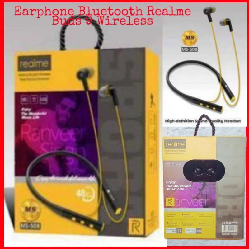 EARPHONE WIRELESS BLUETOOTH REALME BUDS 9 HEADSET STEREO KALUNG AR4