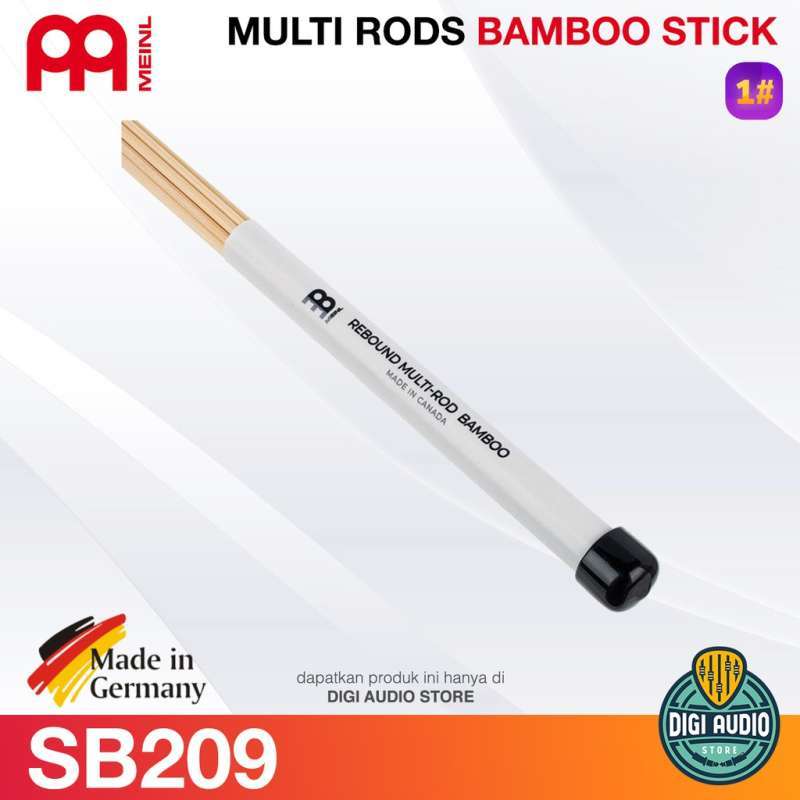Baguettes De Batterie Meinl Rebound Bamboo - Noyau Mousse Pour Meilleur Rebond - SB209