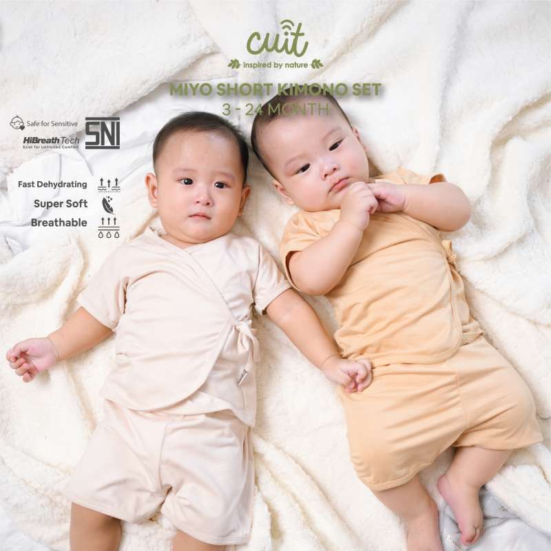 CUIT Baby 0 12 Bulan Setelan Kimono Tangan Pendek Celana Pendek Miyo