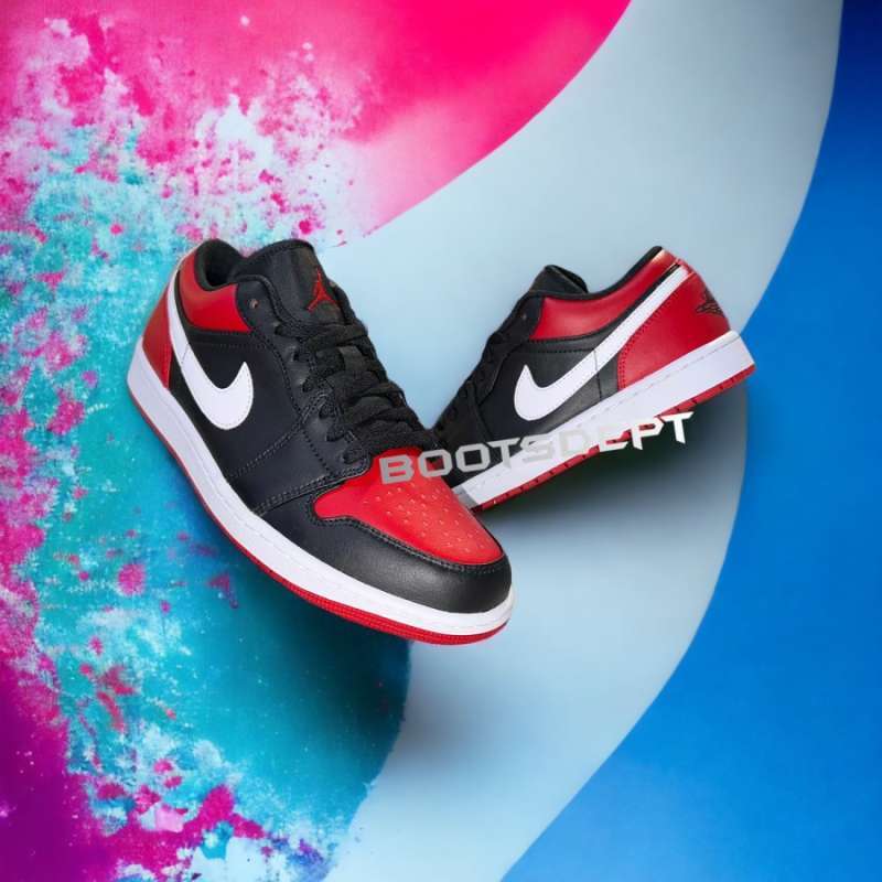 Jual Sepatu Air Jordan 1 Bred Toe Model Premium Terbaru Harga Murah November 2024