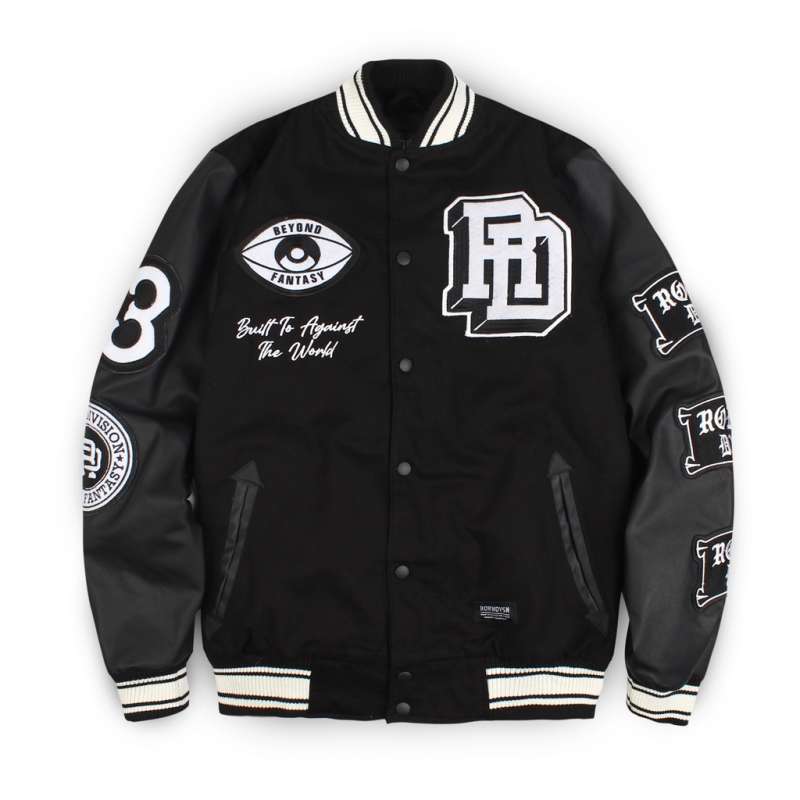 Jaket varsity kulit deals