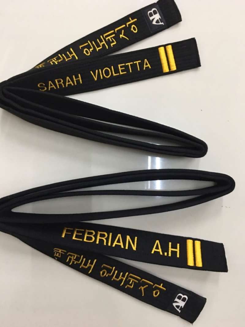 Sabuk hitam taekwondo adidas hot sale