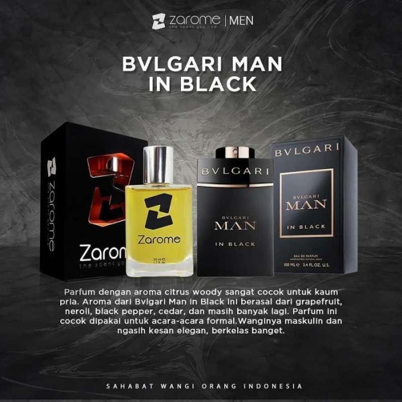 ZAROME AROMA BULGARI MEN IN BLACK