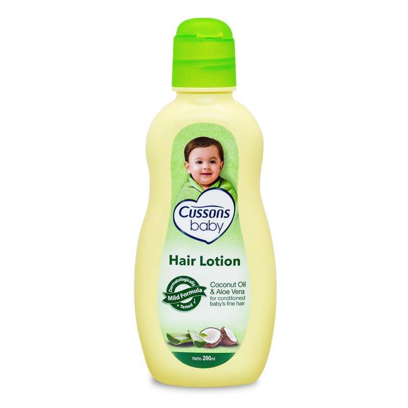 Promo Cussons Baby Hair Lotion Coconut Oil Aloe Vera 200 ML