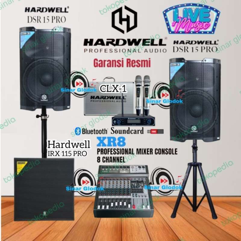 Jual Paket Sound System Full Merk Hardwell Sub Irx 115 Pro Spk Dsr