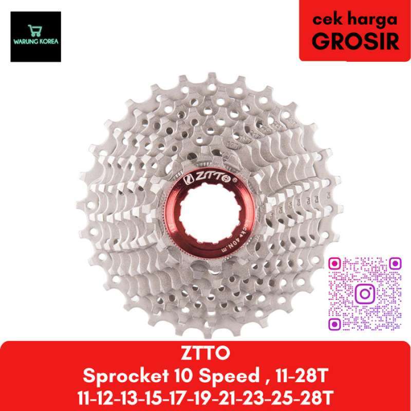Promo ztto sprocket 10 speed cassette 11 28t gear sepeda Diskon