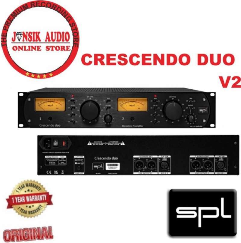SPL Crescendo duo v2 Two-Channel Microphone Preamplifier