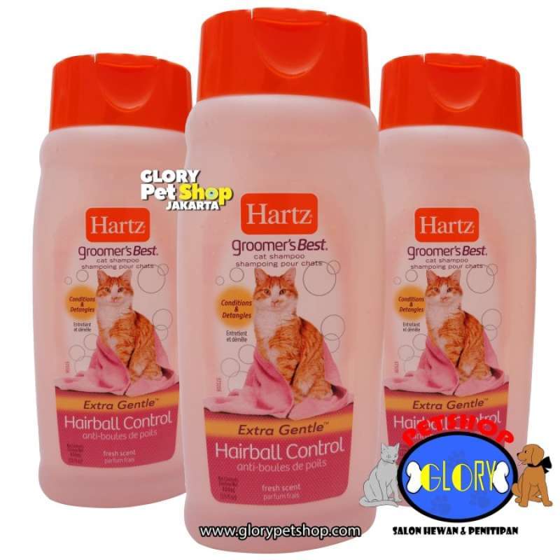 Hartz cat shampoo hairball hot sale control