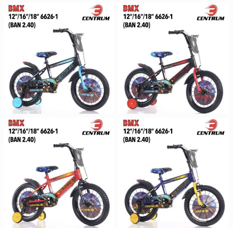 自転車本体 BMX Jual Termurah Bmx Centrum 6626-1 16 Inch Karakter Robot Di