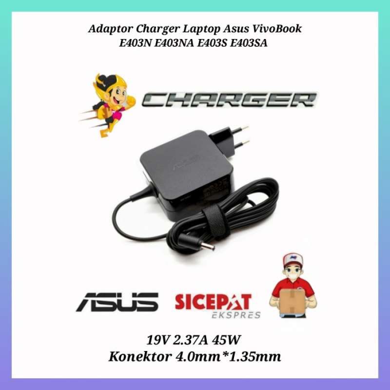 Jual Adaptor Charger Laptop Asus VivoBook E403N E403NA E403S E403SA Series  di Seller Hunter Shop - Tegal Alur, Kota Jakarta Barat