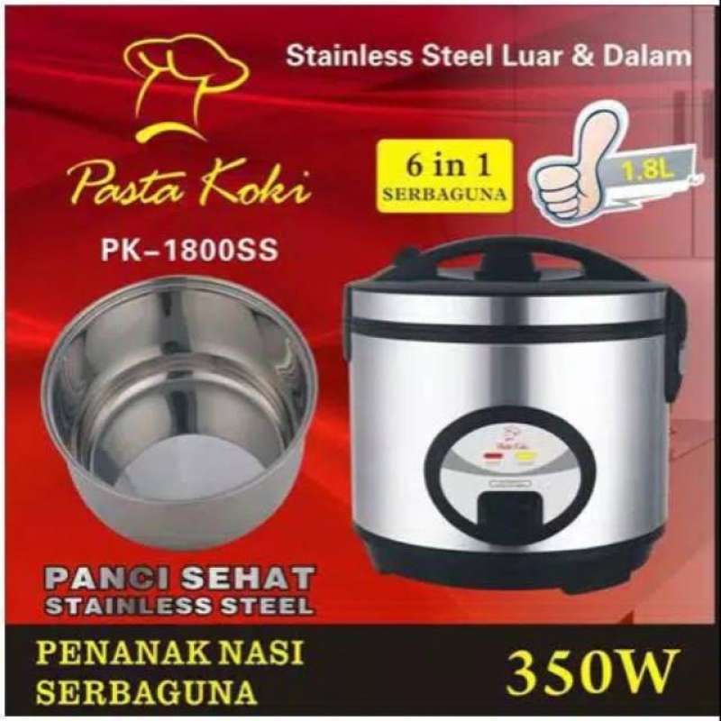 Rice cooker dengan panci sales stainless steel