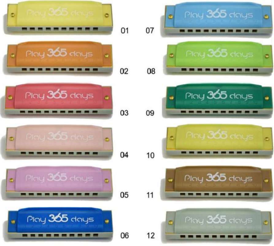 Jual Harmonica Suzuki Play 365 days Harmonika Blue di Seller