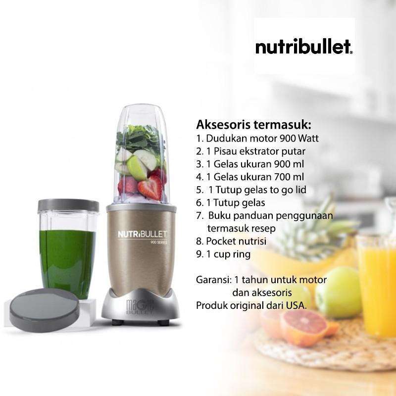 Nutribullet 900W Champagne Blender Smoothies Maker