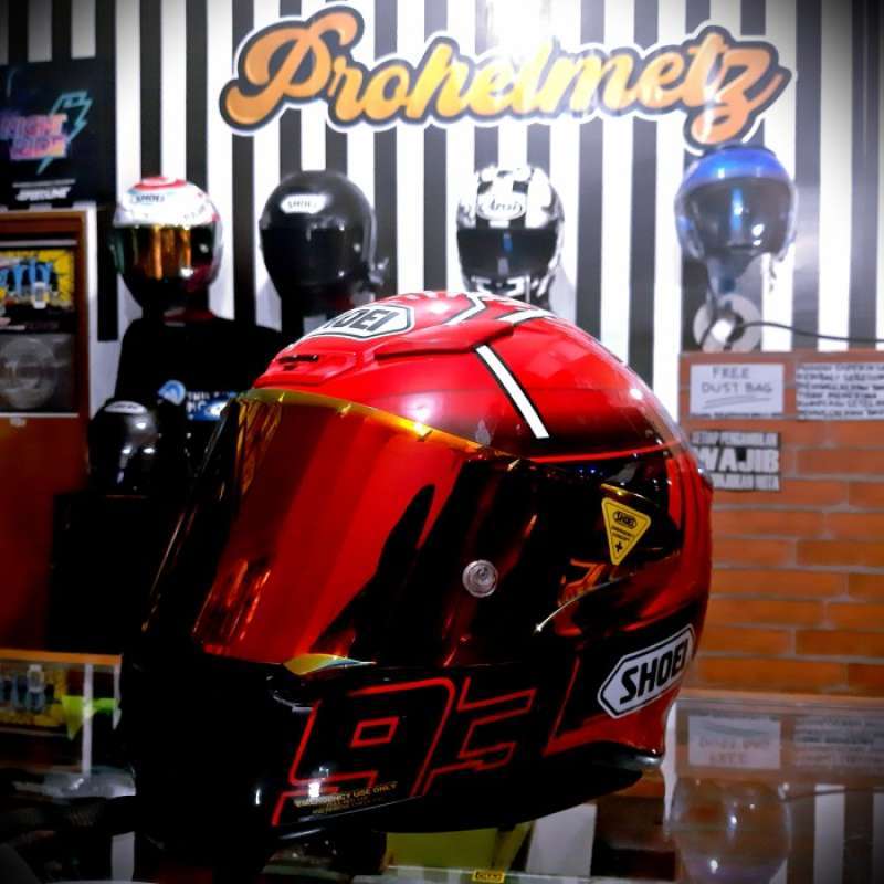 Promo Helm Shoei Z7 Original Red Ant Iridium Visor Bonus Diecast