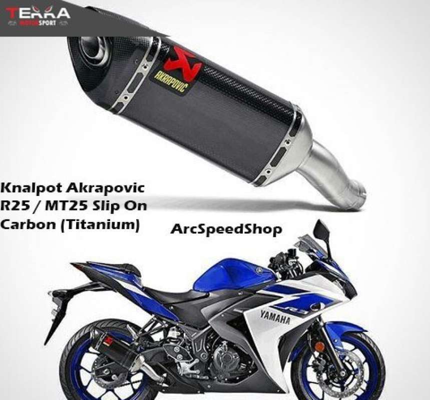 Akrapovic slip outlet on r25