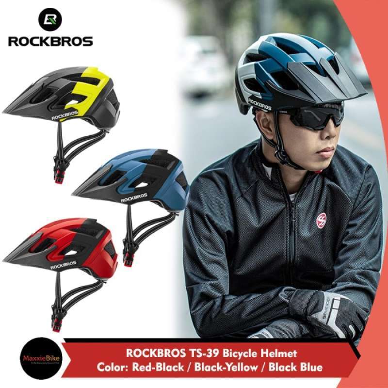 Promo Rockbros Ts39 Bicycle Helmet Withcap Sepeda Mtb Enduro