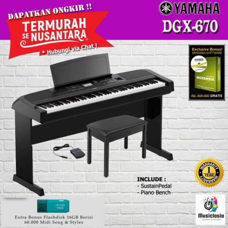 Harga yamaha outlet dgx 670