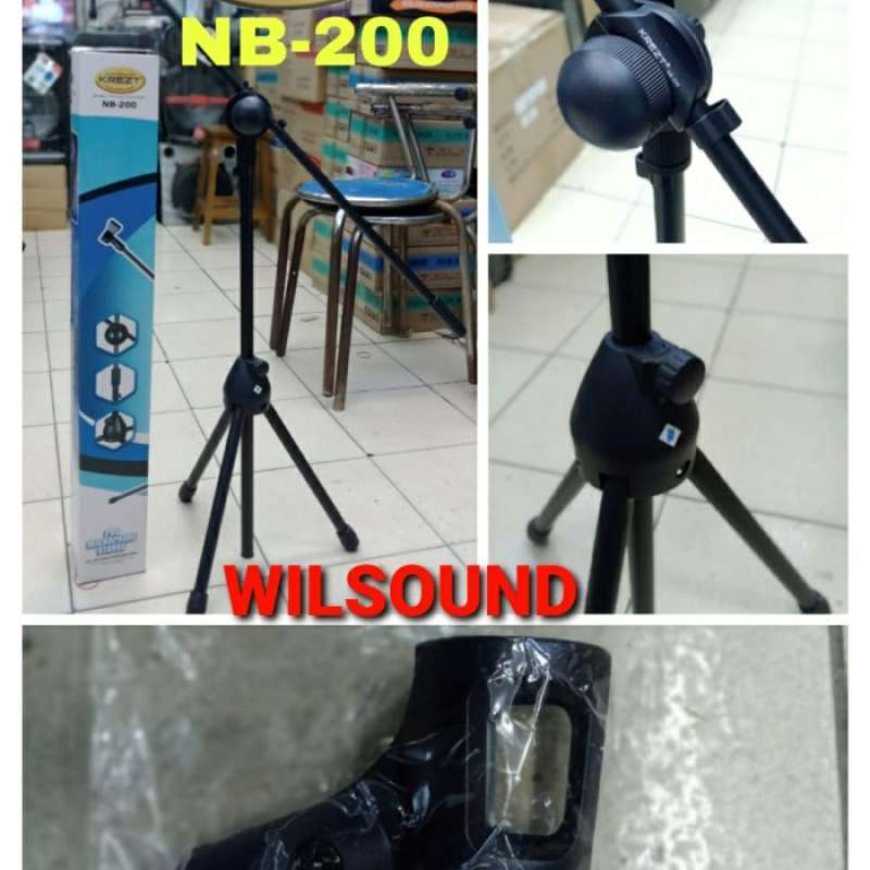 Promo Promo Terbatas Stand Mic Krezt Nb 200 Original Diskon