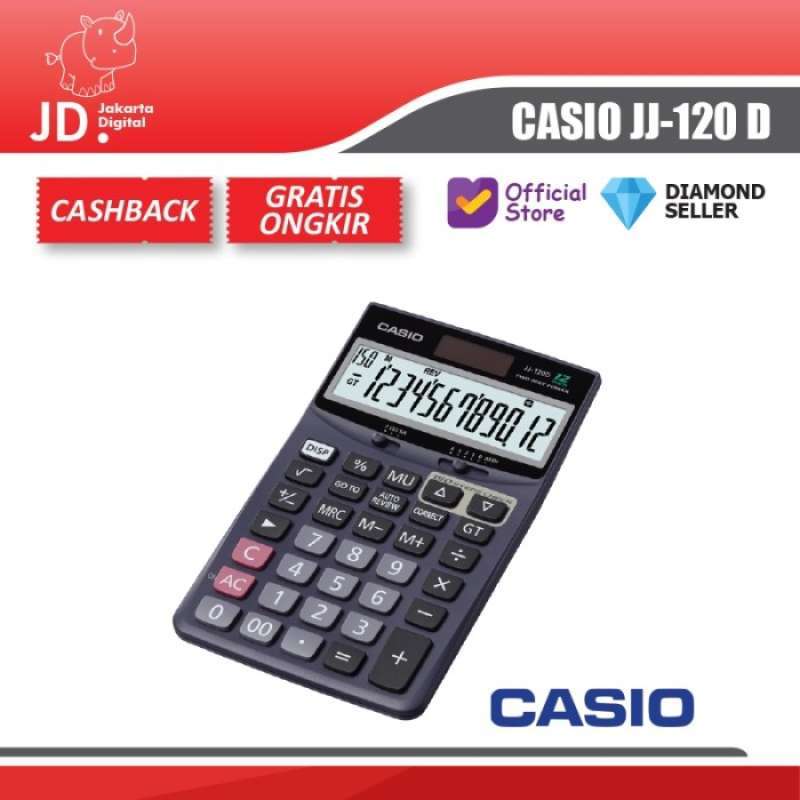 Promo Kalkulator Casio Jj 120 D Check Calculator Desktop Jj 120d Diskon 23 Di Seller Silia Store Kalibata Kota Jakarta Selatan Blibli