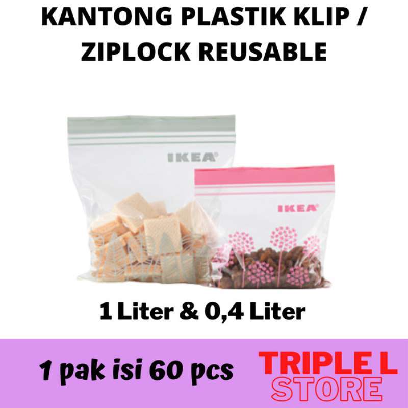 Liter ziplock shop bag