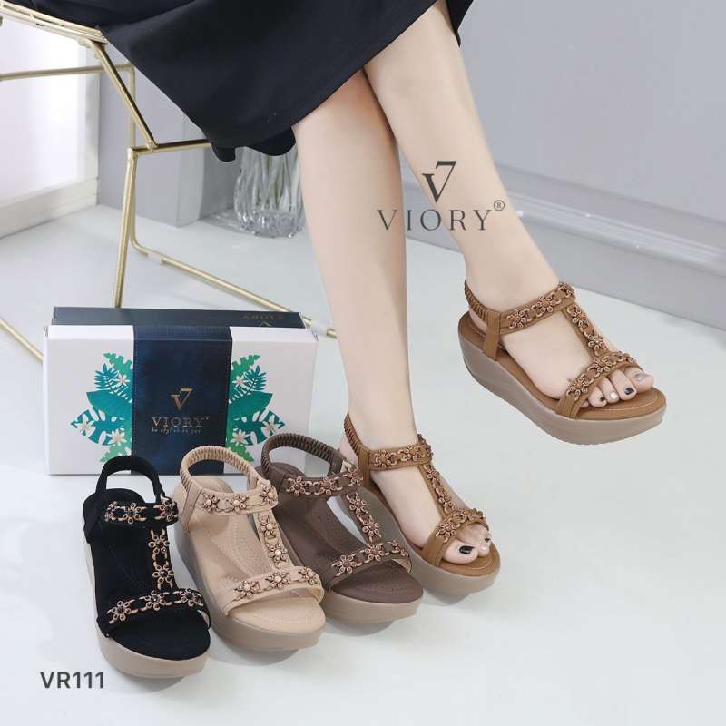 Jual Wedges Sandal Shoes VR111 Sandal Wedges Cewek Sandal Wedges