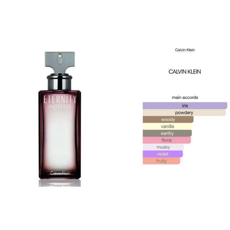 Calvin Klein Vanilla Perfume Calvin Klein Eternity Intense Woman 100 ML