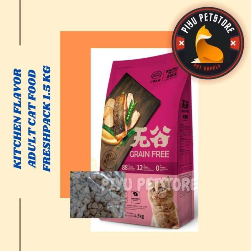 Promo Makanan Kucing Kitchen Flavor Adult Cat Food Kf Adult Kemasan 1 5kg Diskon 33 Di Seller Toko Imang Tugu Selatan Kota Jakarta Utara Blibli