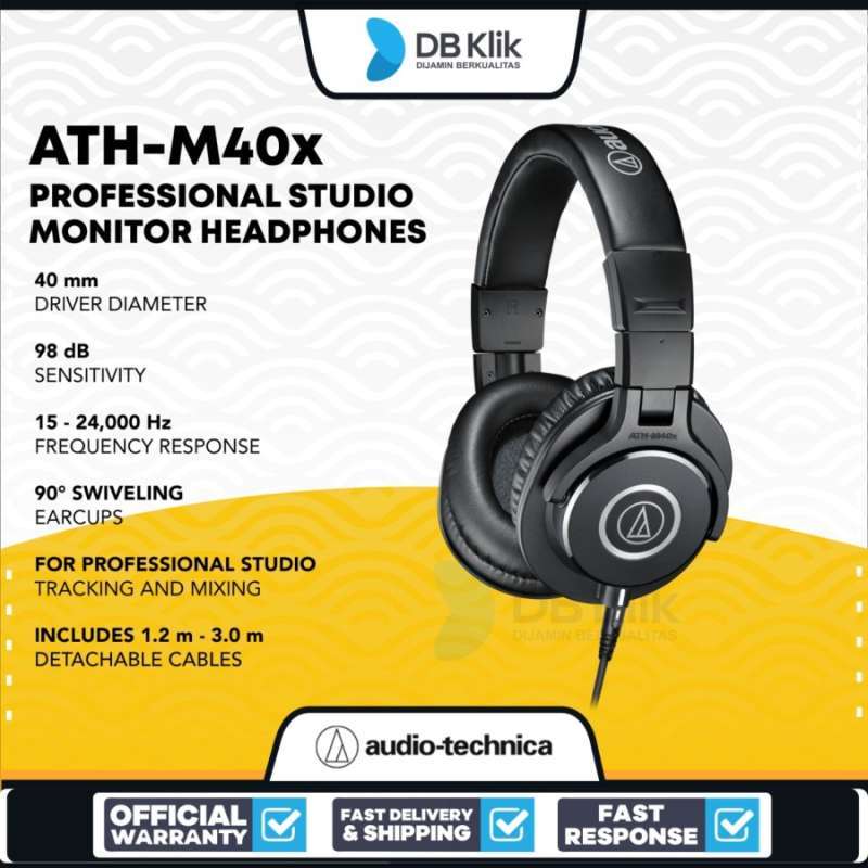Jual Headphone Audio Technica M40x Terbaru Harga Murah Blibli