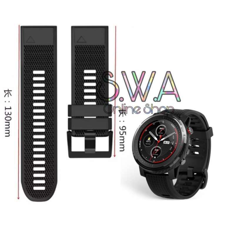 Jual Strap Silikon Model Fenix Xiaomi Amazfit Stratos 1 2 3 Watch Band Tali Di Seller Ashcollection Rawa Buaya Kota Jakarta Barat Blibli