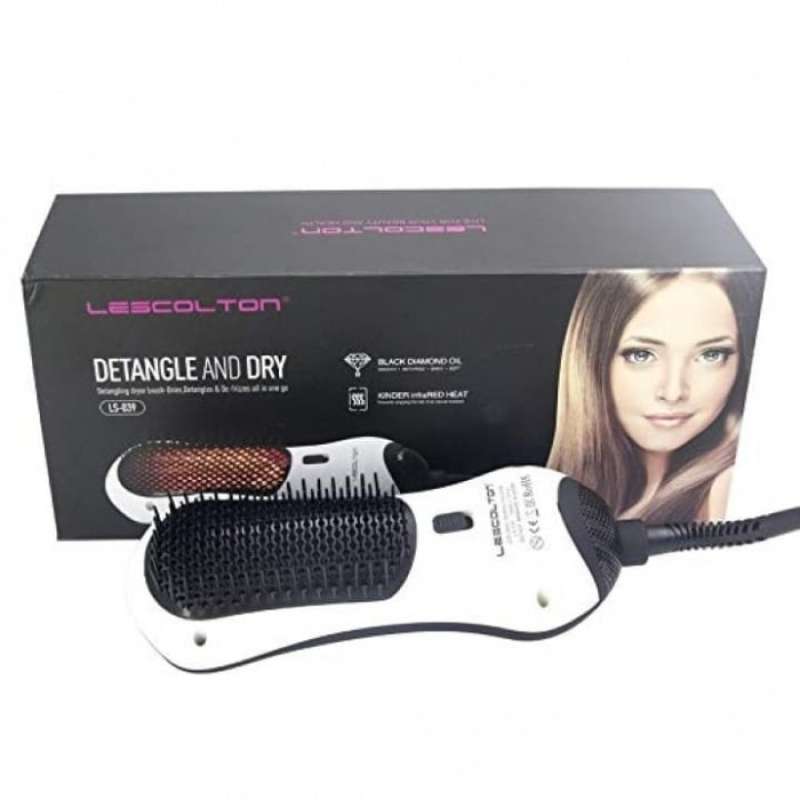 Promo LESCOLTON LS 039 3 in 1 Infrared Detangling Dryer Brush