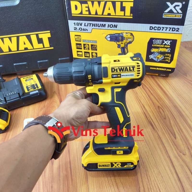 Promo MESIN BOR BATERAI CORDLESS DRILL DRIVER DCD777D2 DEWALT DCD