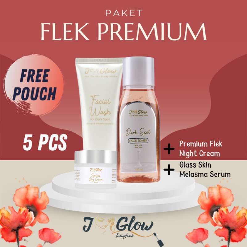 Promo JGLOW SKINCARE PAKET FLEK PREMIUM PERAWATAN WAJAH FLEK