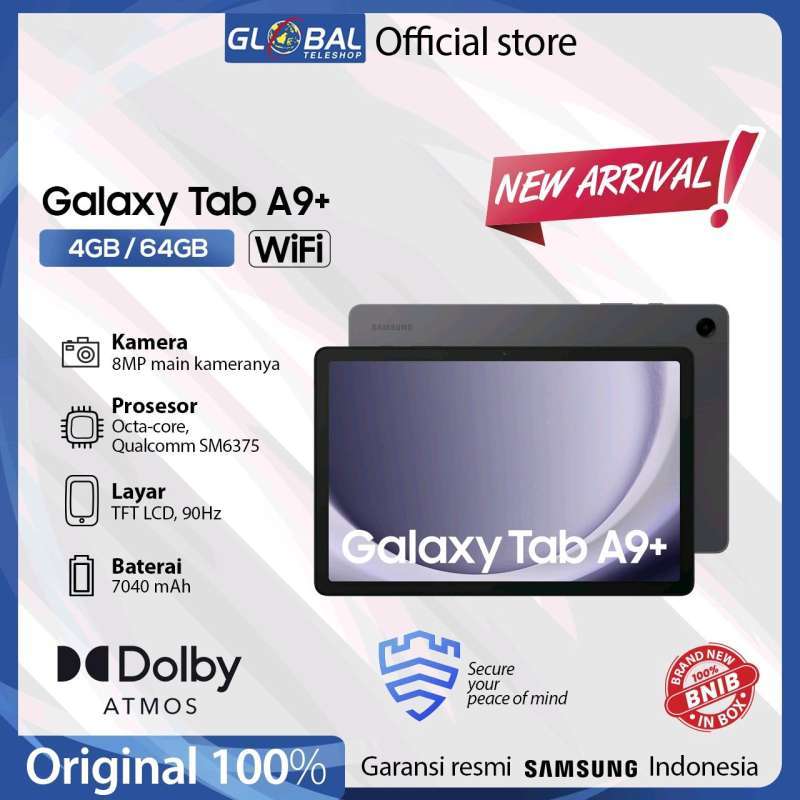 Jual Samsung Galaxy Tab A9 Plus Wifi 4/64Gb Garansi Resmi di Seller Global  Teleshop Official Store - GT ONLINE KENBONSIRIH 63 - Kota Jakarta Pusat