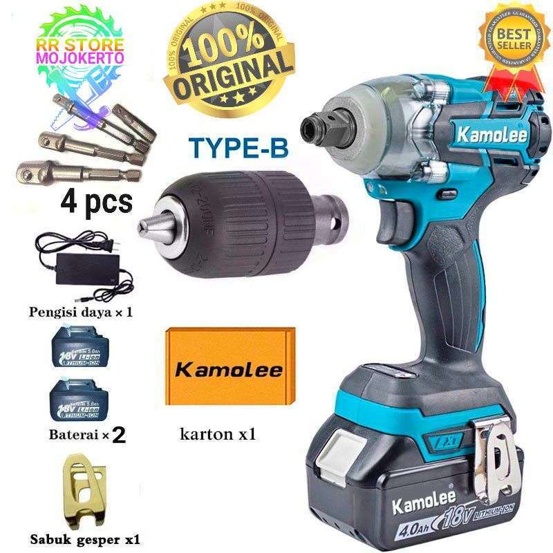 Promo Terbaru Kamolee Impact Dtw285 Baterai 18v 6ah/5ah