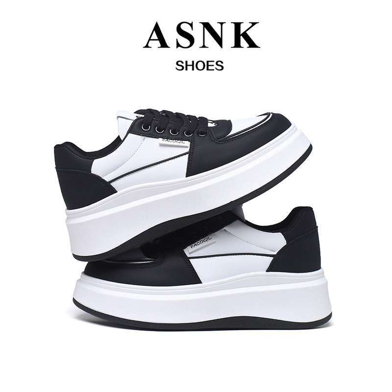 SEVEN DAY SEPATU SNEAKERS WANITA PLATFORM TEBAL SPORT SHOES HITAM H 525