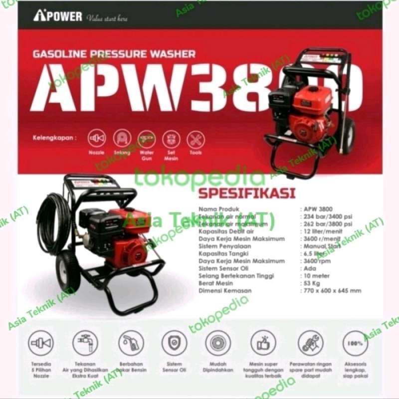 Promo Jet cleaner Apw 3800 262 bar 3800 psi Brand Usa Diskon 33