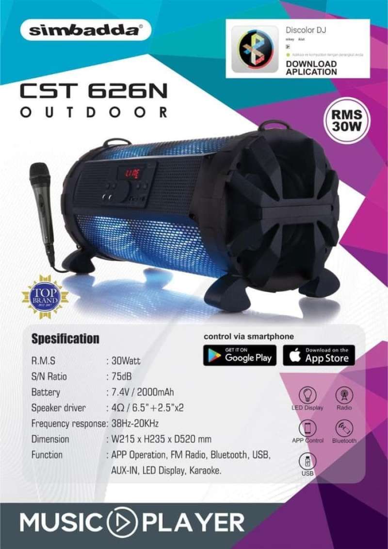 Speaker top simbadda outdoor