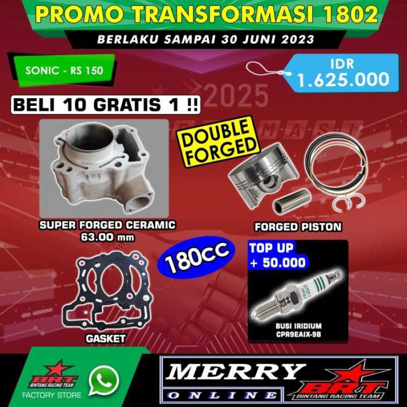 Jual Paket Bore Up BRT Sonic FI CBR 150 R LED CB 150 R Blok 57 28