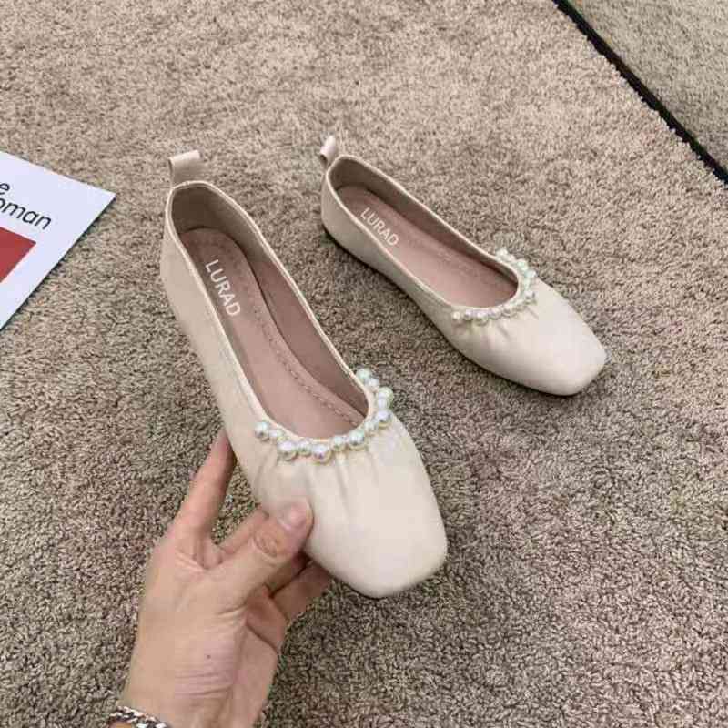 SUPERVICE WL610 Sepatu Wanita Flat Casual Modis Kekinian Sepatu Flat Wanita  Fashionable Women Flat Shoes Sepatu Cewek Chic