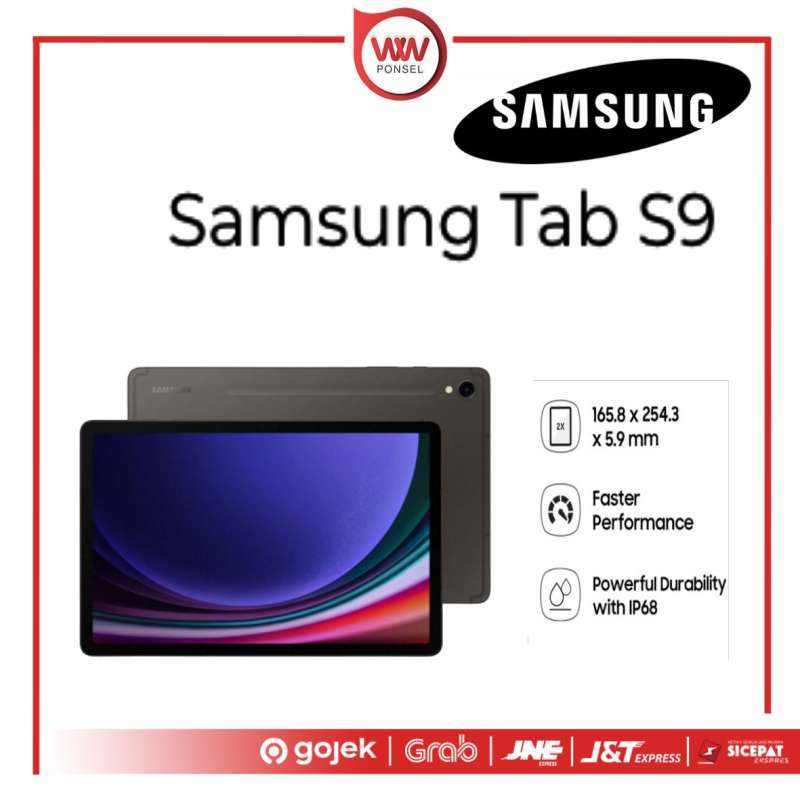 Samsung Galaxy Tab S9 dengan RAM 8GB dan Layar 11, Anti Air serta Penyimpanan 128GB, Ideal untuk Pemakaian Sehari-Hari dan Dukungan Garansi Resmi