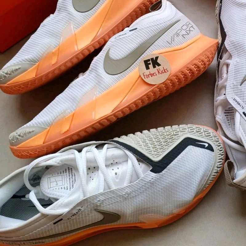 NikeCourt React Vapor NXT White Orange Trance