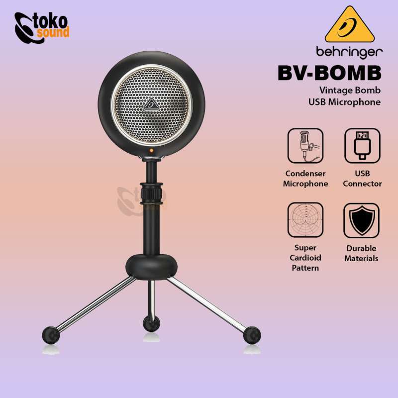 Microfono USB Behringer BV-BOMB Vintage - Per Streaming, Podcast E Registrazione - Foto 3