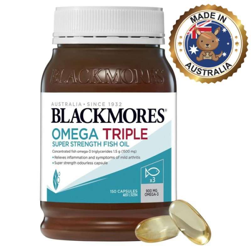 Blackmores omega triple concentrated fish oil 150 capsules 2025