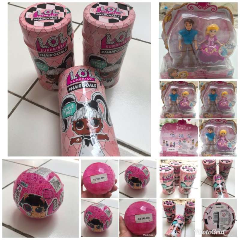 Promo MAINAN ORIGINAL LoL hair glow LOL pets set disney rapunzel