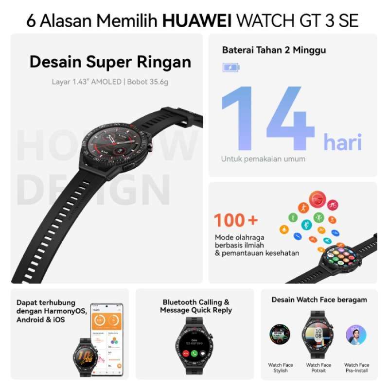 Promo Special HUAWEI WATCH GT 3 SE SmartWatch Ultra Light