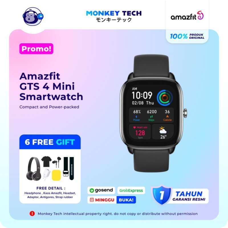 Amazfit GTS 4 Mini Midnight Black / Smartwatch 1.65