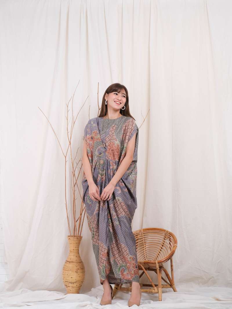 Jual EF172 KAFTAN POLOS SATIN MODERN KAFTAN LEBARAN KAFTAN JUMBO