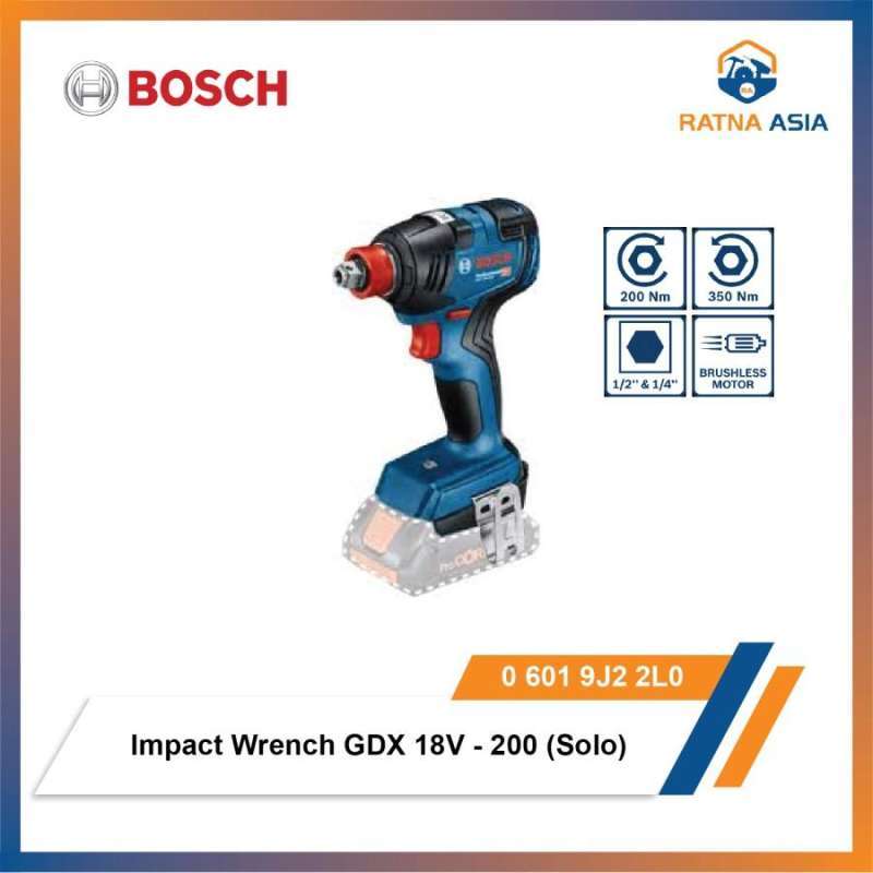 Ratna Asia Gdx 18v200 Impact Driver Wrench Bosch GDX 18V-200 Mesin