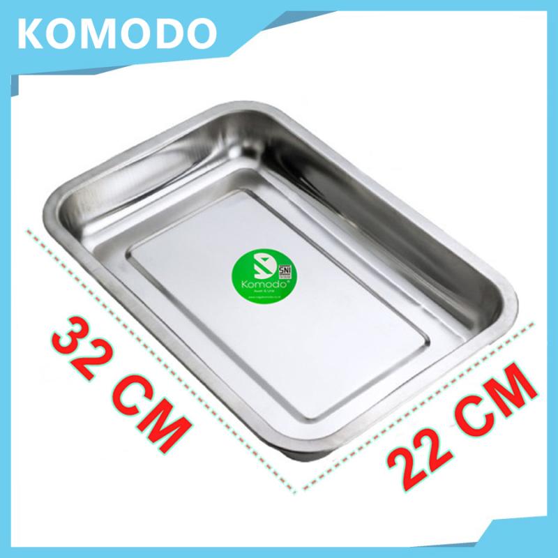Jual Komodo Baking Tray Loyang Segi Nampan Baki Stainless 32 X 22