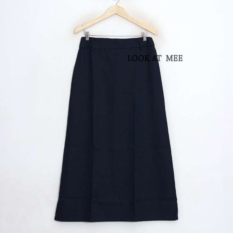 Rok Kerja Panjang Hitam Rok A Line Bahan Formal Kantor